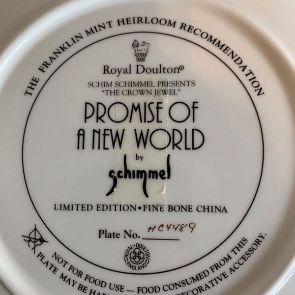 Franklin Mint “Promise Of A New World” - Picture 6 of 6